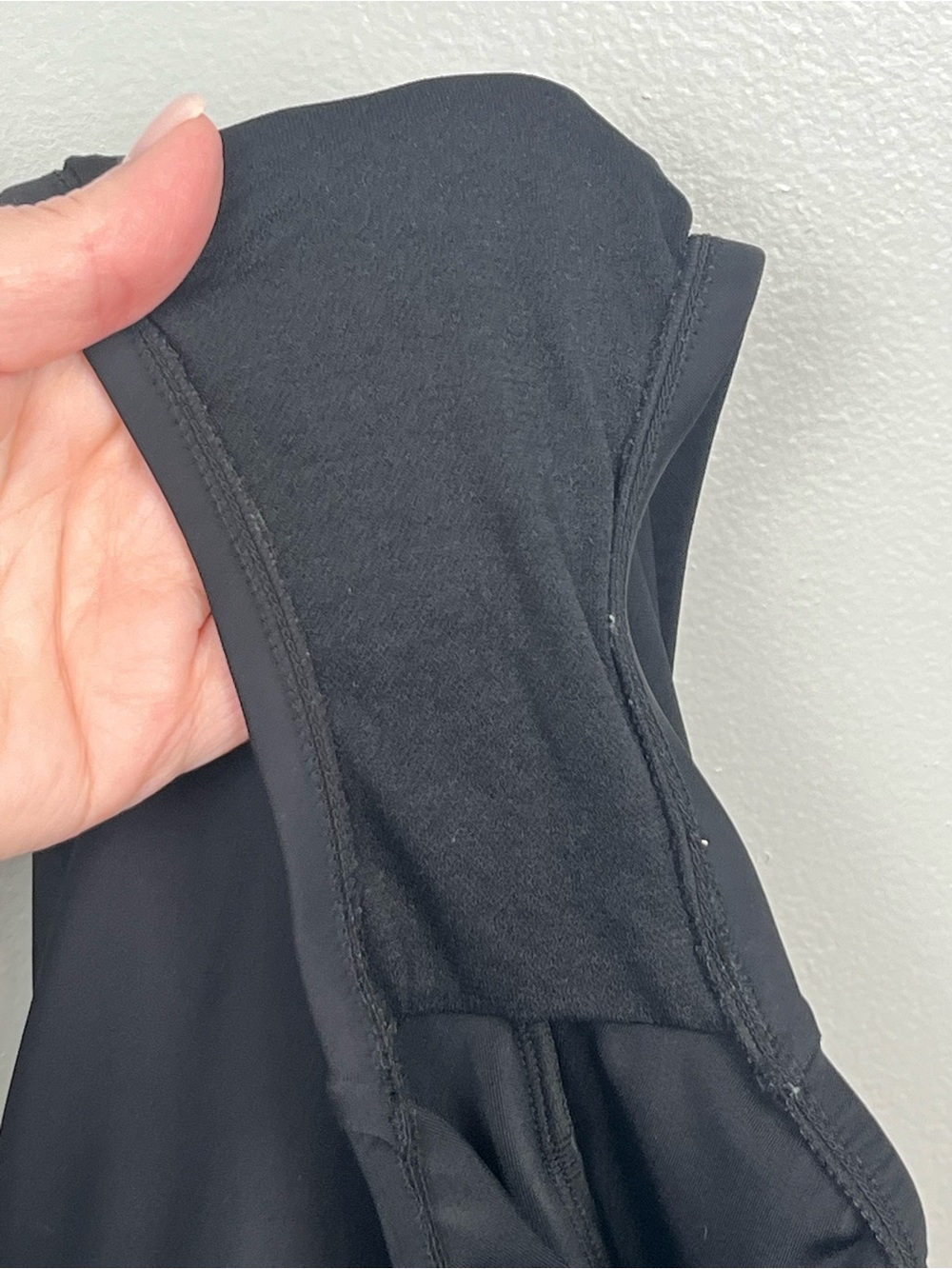 Aqua Green black modest 1 pc. full coverage swimsuit, size XL. - Picture 6 of 9